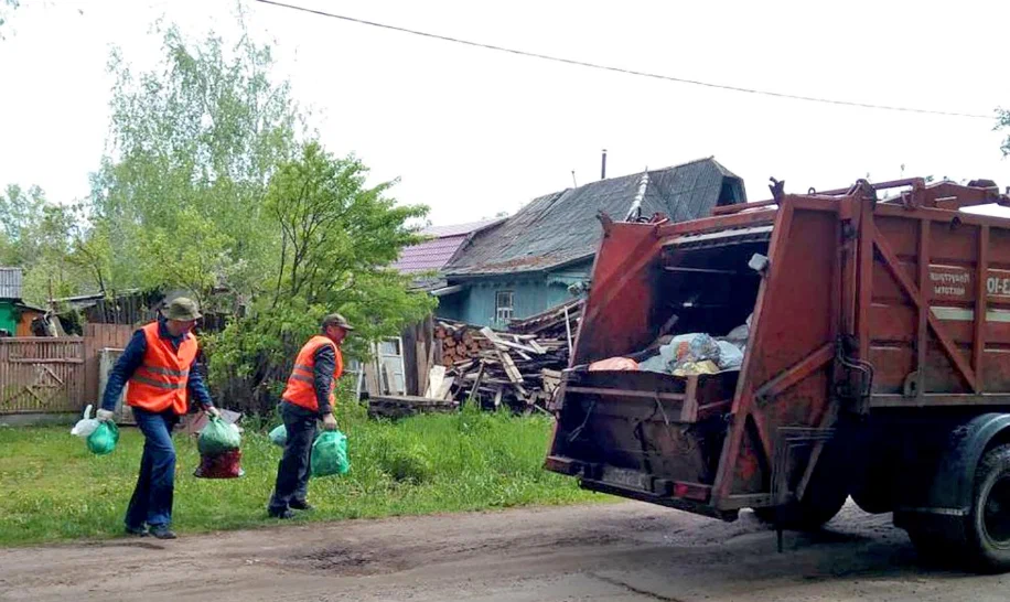 Вывоз мусора из частного дома в Донецке в октябре