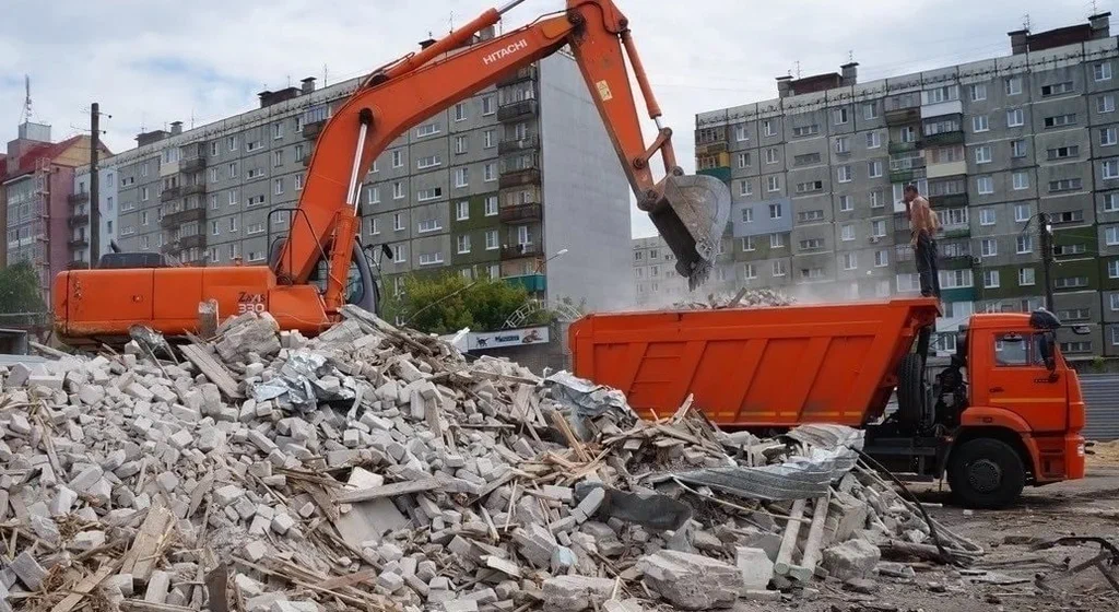 Профессиональный вывоз строительного мусора в Донецке в октябре